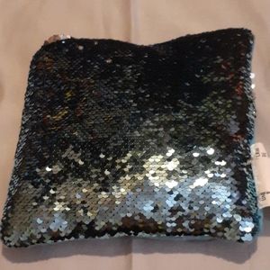 Small real sequin pillow